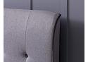 5ft King Size Carmella Grey linen fabric upholstered gas lift up ottoman bed frame 5